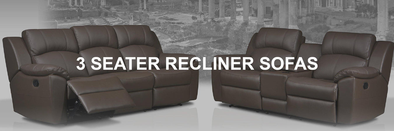 3 Seater Recliner Sofas - Novena Furniture Singapore