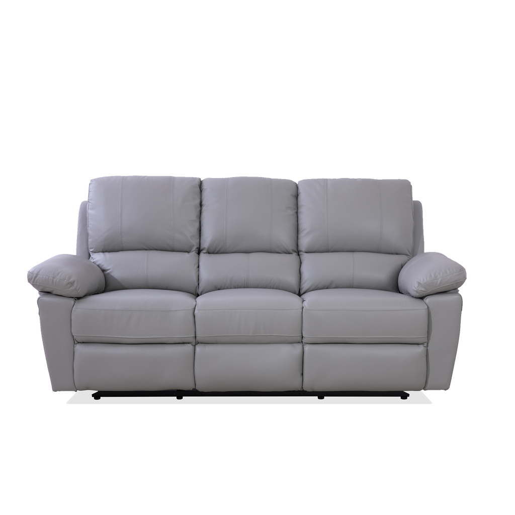 Morris 3 Seater Recliner Sofa, Half Leather Novena Furniture Singapore