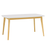 Aimon 1.5m Dining Table, MDF Top with Solid Wood Legs - Novena Furniture Singapore