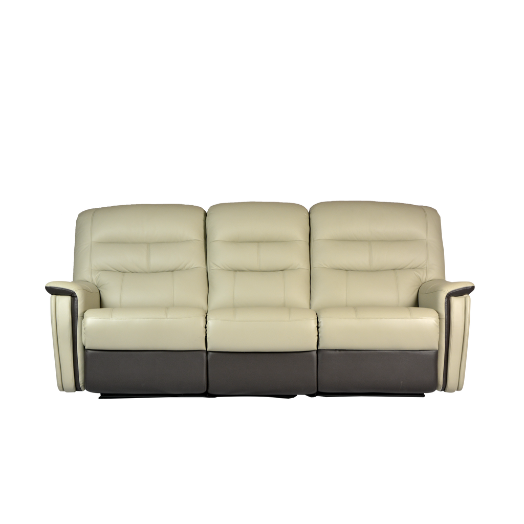 Avim 3 Seater Recliner Sofa, Half Leather Novena Furniture Singapore