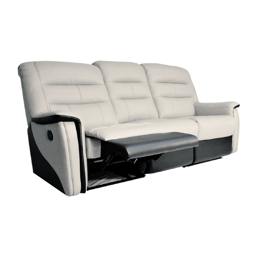 Avim 3 Seater Recliner Sofa, Half Leather - Novena Furniture Singapore