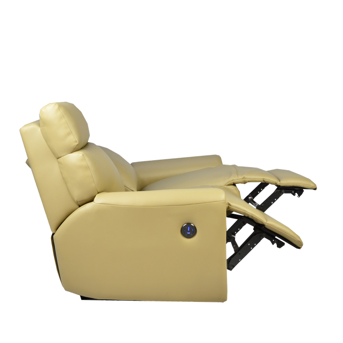 Clyde 2 Seater Electric Recliner Sofa, Simulated Leather - Novena Furniture Singapore