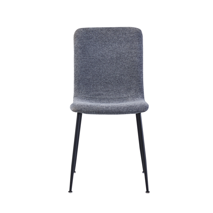 Isabel Dining Chair, Fabric - Dark Grey - Novena Furniture Singapore