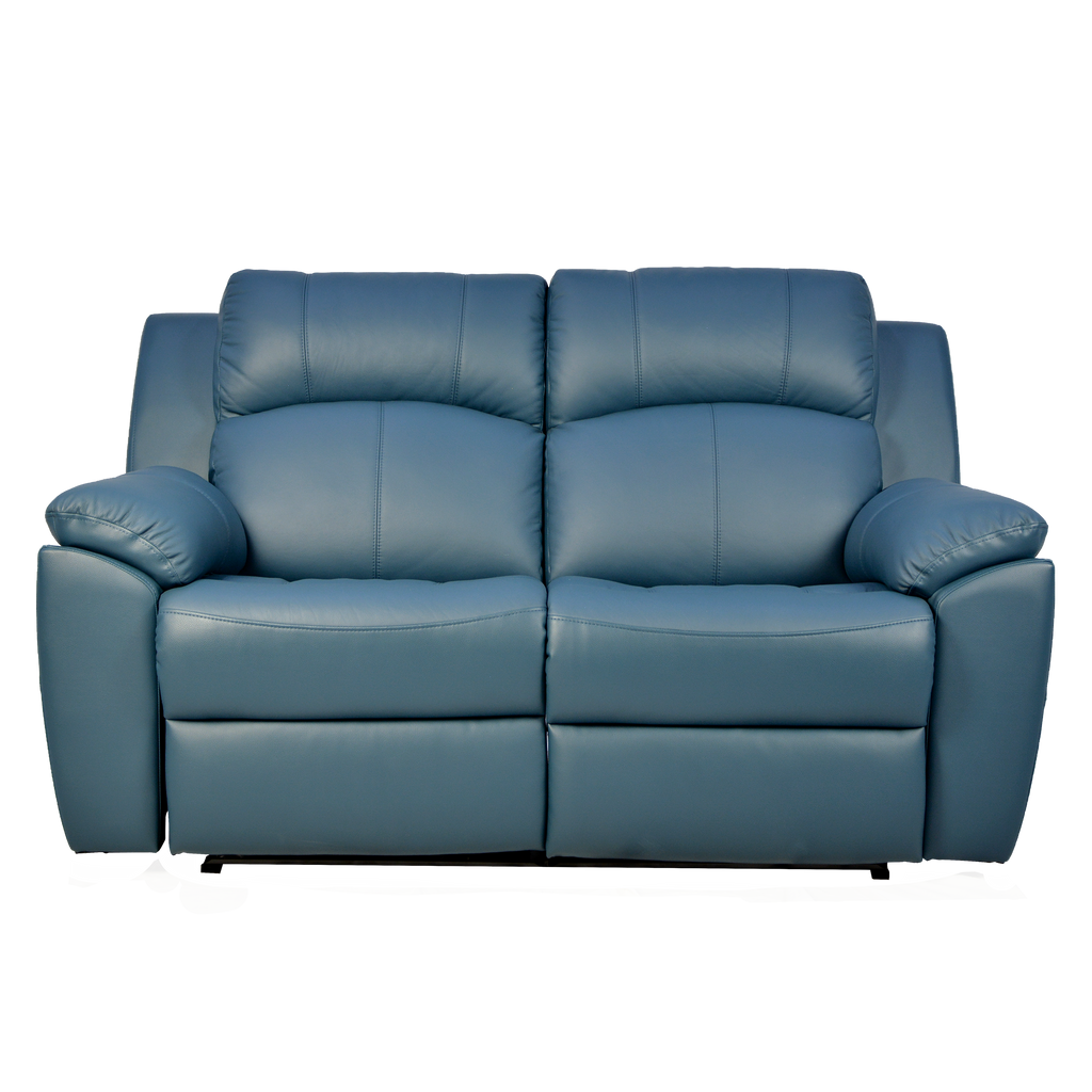 Sanro 2 Seater Recliner Sofa, Half Leather Novena Furniture Singapore