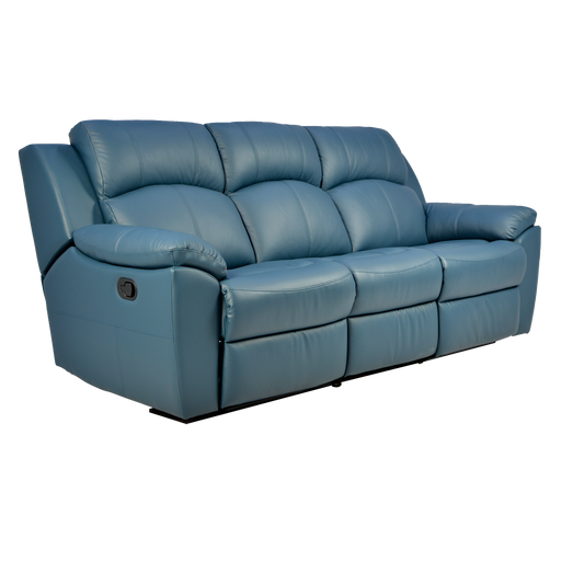 [PROMO] Sanro 3 Seater Recliner Sofa, Half Leather - Novena Furniture Singapore