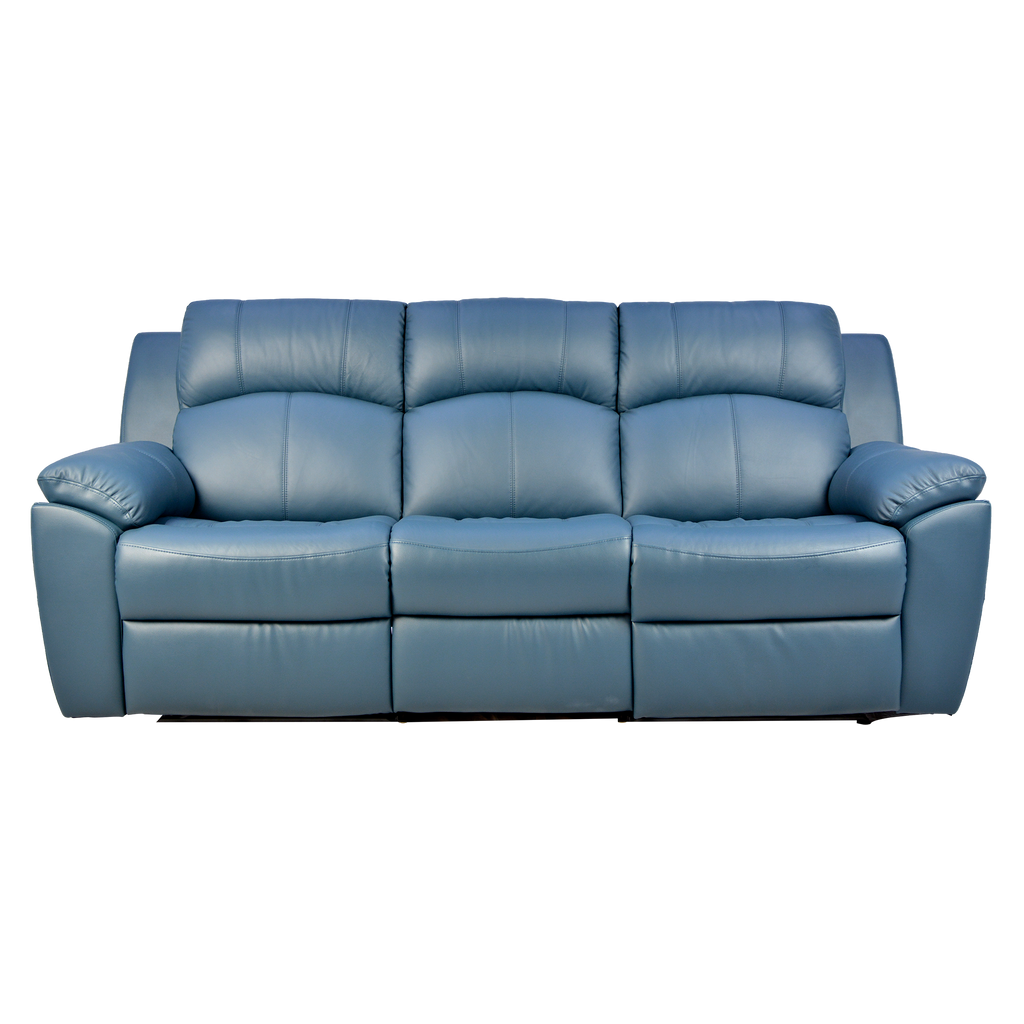 Sanro 3 Seater Recliner Sofa, Half Leather Novena Furniture Singapore