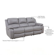 Elza 3 Seater Electric Recliner Sofa, Half Leather - Novena Furniture Singapore