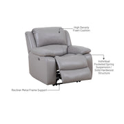 Elza Electric Recliner Armchair, Half Leather - Novena Furniture Singapore