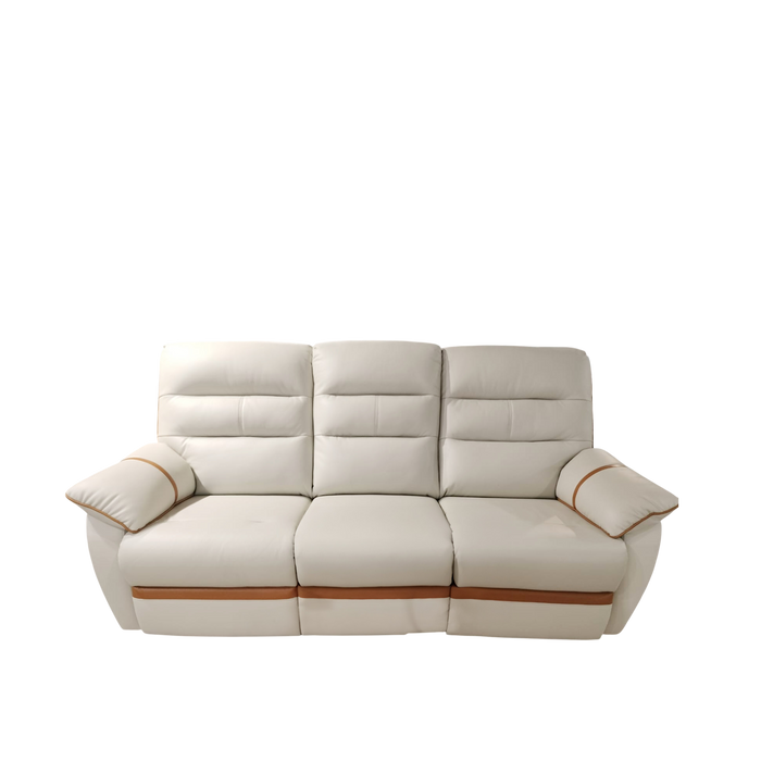 Apollos 3 Seater Recliner Sofa, Half Leather