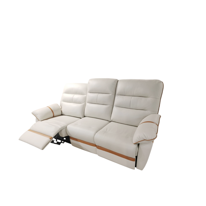 Apollos 3 Seater Recliner Sofa, Half Leather