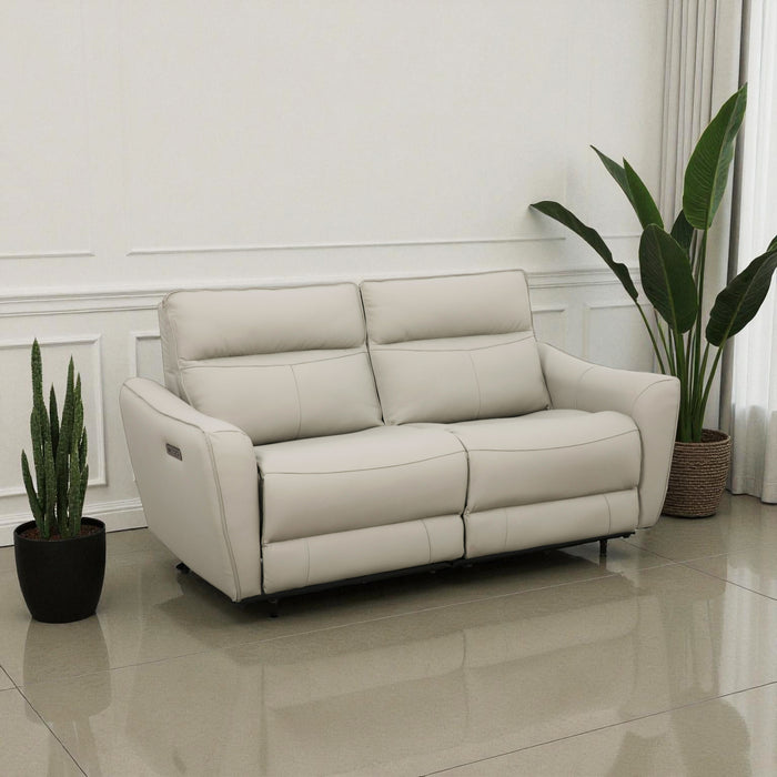 Arvin 2.5 Seater Electric Recliner Sofa, Half Leather