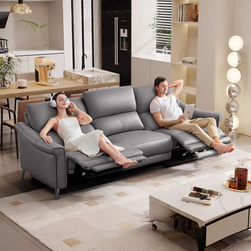 Bailey 3 Seater Electric Incliner Sofa, Genuine Cowhide Leather - Novena Furniture Singapore