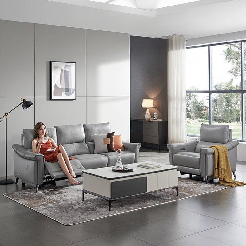 Bailey 3 Seater Electric Incliner Sofa, Genuine Cowhide Leather - Novena Furniture Singapore