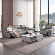 Bailey 3 Seater Electric Incliner Sofa, Genuine Cowhide Leather - Novena Furniture Singapore