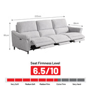 Becky 3 Seater Electric Incliner Sofa, Fabric - Novena Furniture Singapore