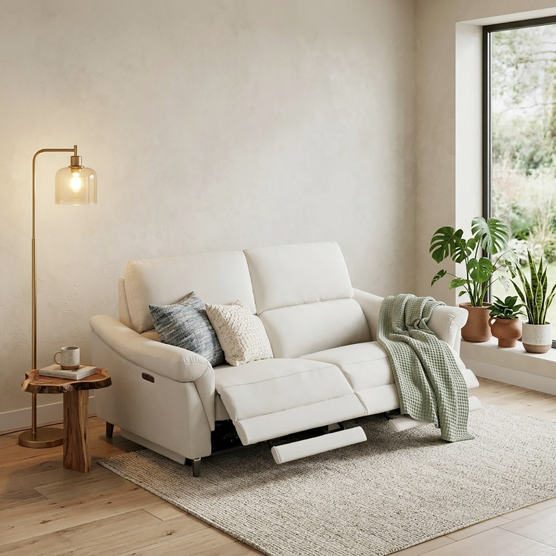 Becky 2 Seater Electric Incliner Sofa, Fabric