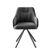 Capri Swivel Dining Chair, Fabric - Grey - Novena Furniture Singapore