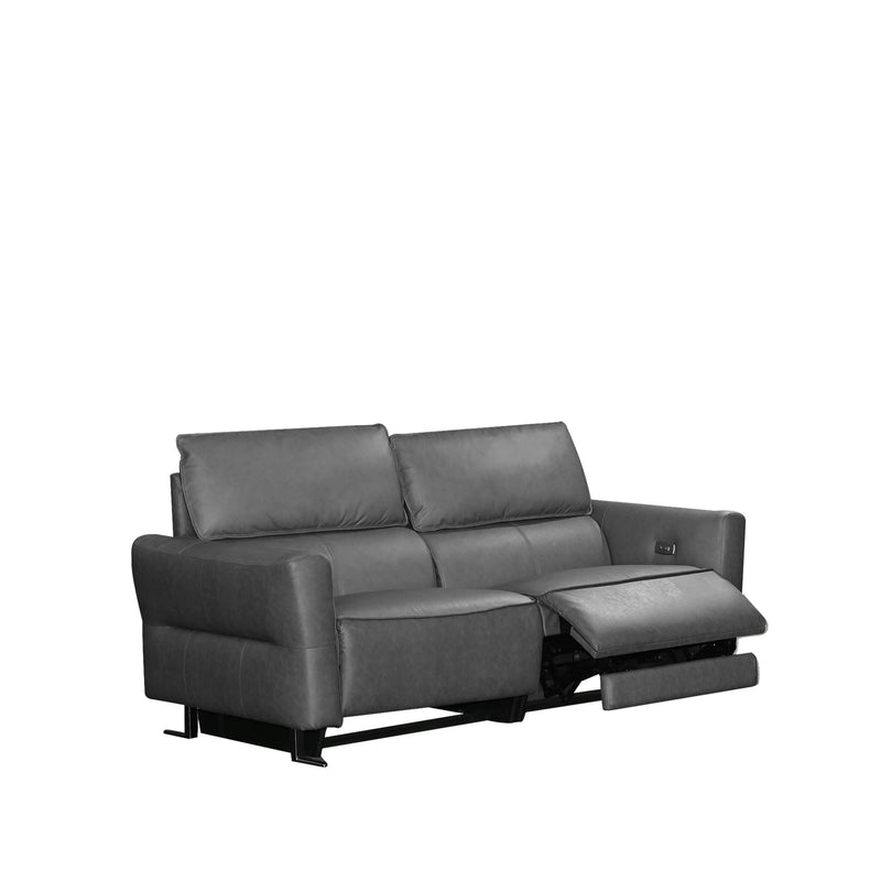 Caron 2.5 Seater Electric Incliner Sofa, Half Leather - Novena Furniture Singapore