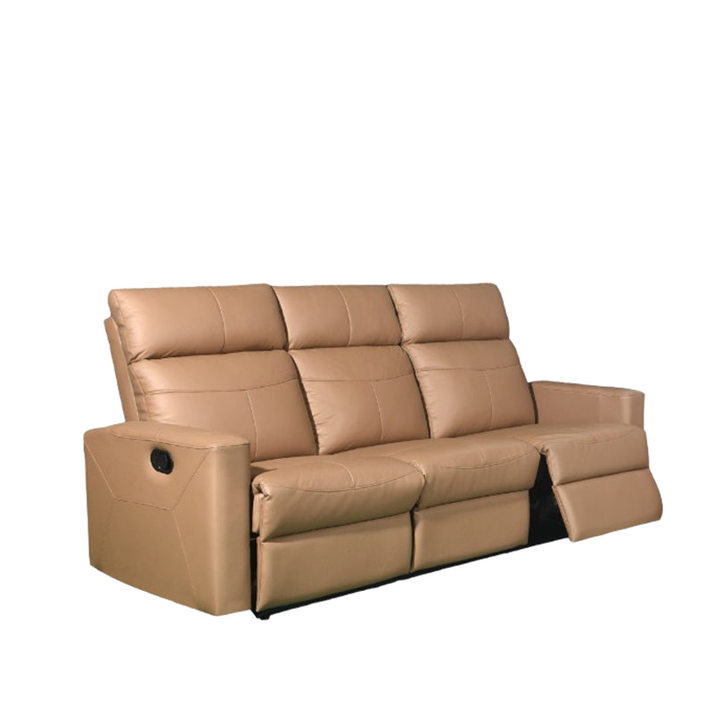 Cello 3 Seater Recliner Sofa, Half Leather - Novena Furniture Singapore