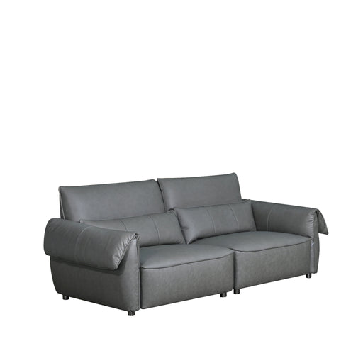 Charletom 2.5 Seater Sofa, Half Leather - Novena Furniture Singapore