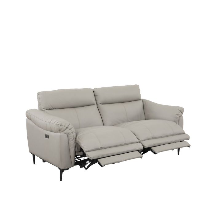 Claude 2.5 Seater Electric Recliner Sofa, Half Leather