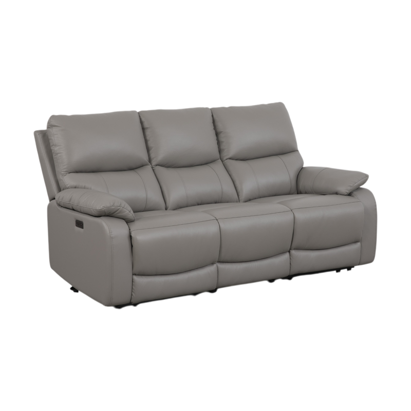 Daley 3 Seater Recliner Sofa, Half Leather