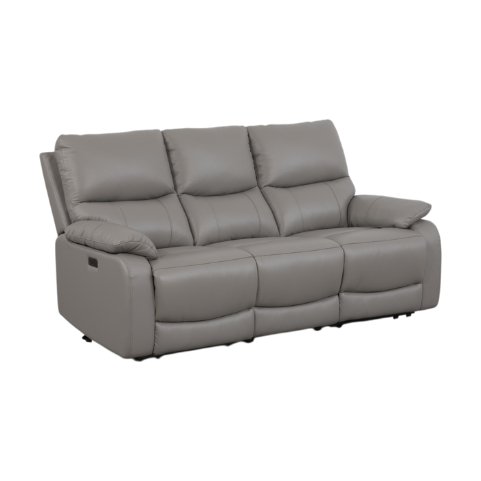 Daley 3 Seater Electric Recliner Sofa, Half Leather