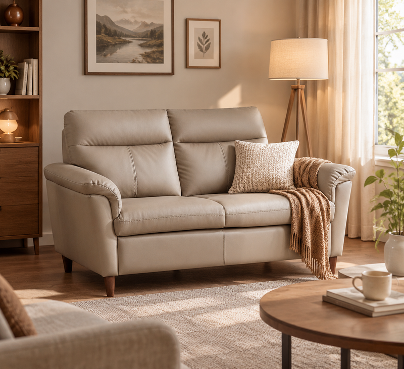 Doma 2 Seater Sofa, Simulated Leather
