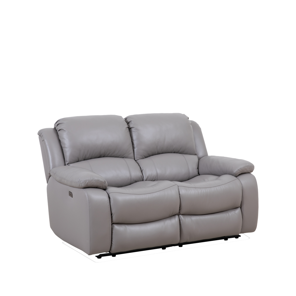 Elza 2 Seater Electric Recliner Sofa, Half Leather Novena Furniture Singapore