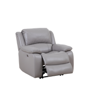 Elza Electric Recliner Armchair, Half Leather - Novena Furniture Singapore