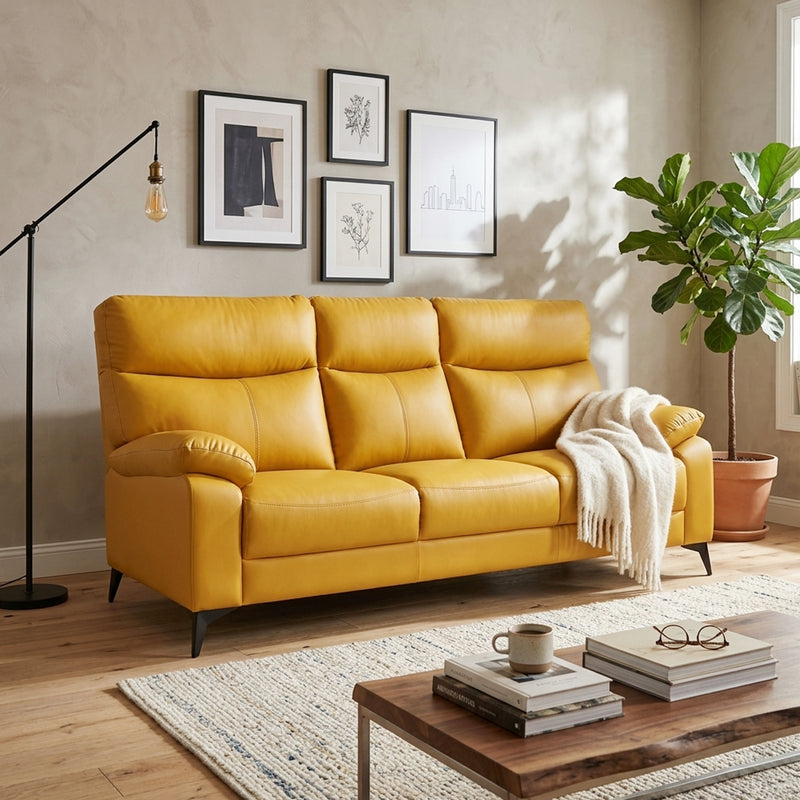 Emerson 3 Seater Sofa, Simulated Leather