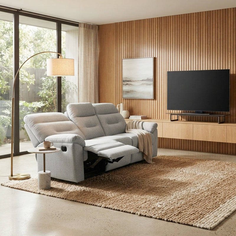 Emma 3 Seater Recliner Sofa, Fabric