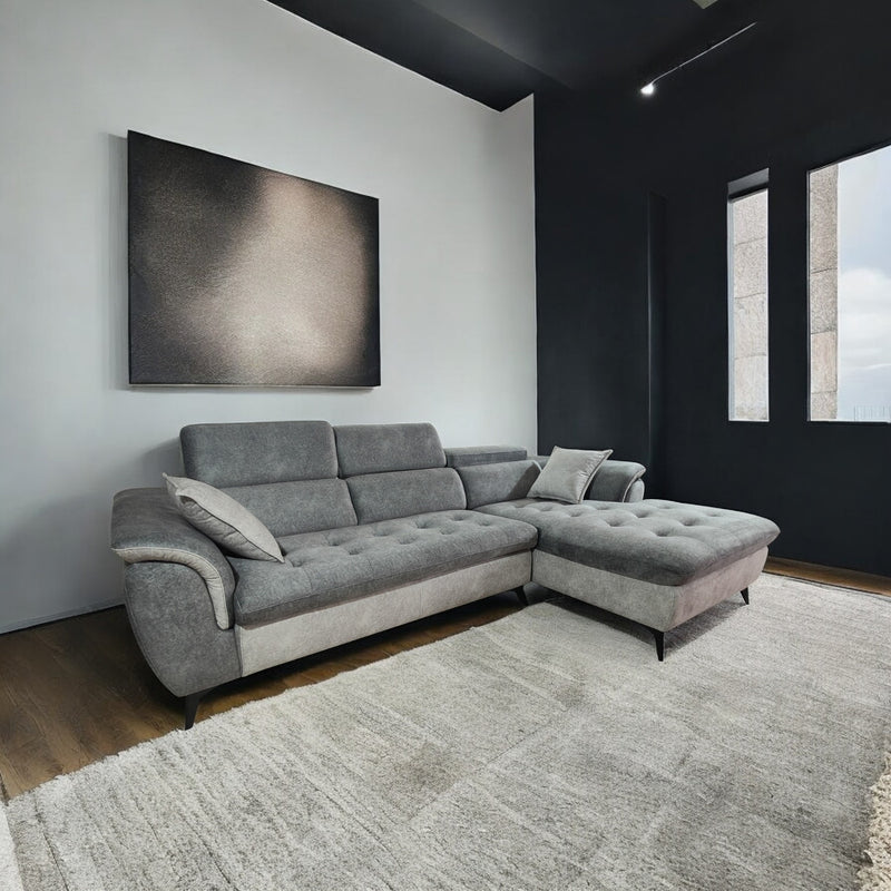 Giorgia L-Shaped Sofa, Water Resistant Fabric