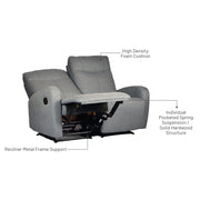 Hampton II 2 Seater Recliner, Fabric - Novena Furniture Singapore