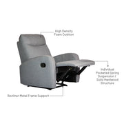 Hampton II Recliner Armchair, Fabric - Novena Furniture Singapore