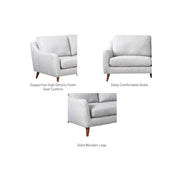 Hana II 2 Seater Sofa, Fabric - Novena Furniture Singapore