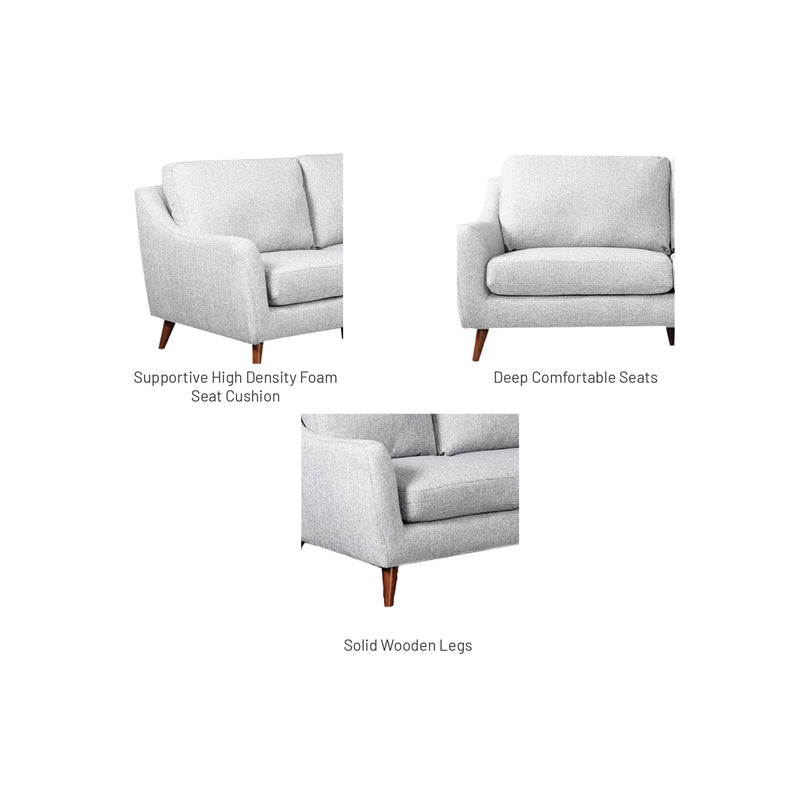 Hana II 2 Seater Sofa, Fabric - Novena Furniture Singapore