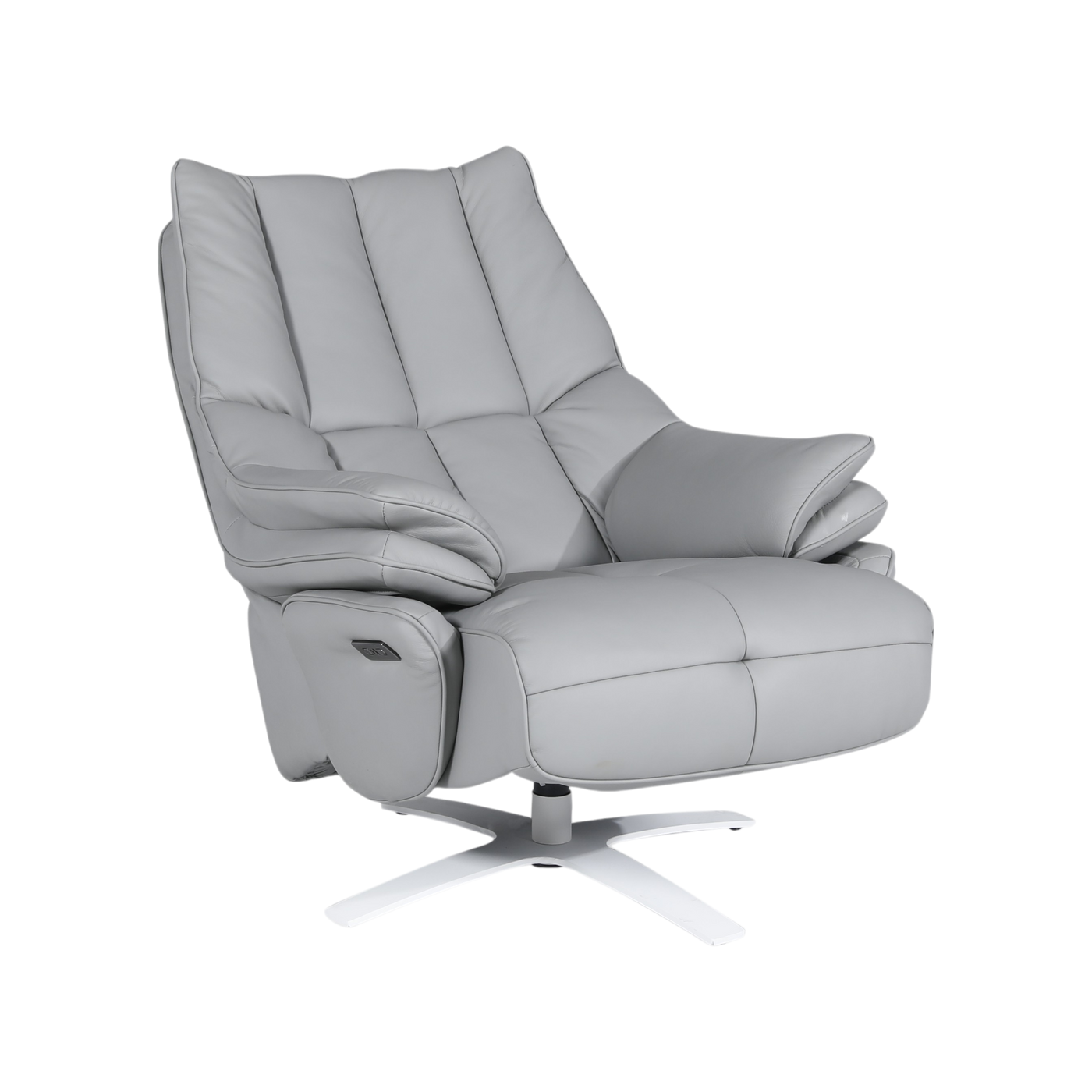 6751 Hastin Electric Recliner Armchair, Full Leather — Novena Furniture ...