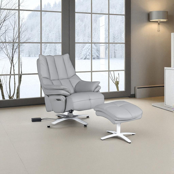 Hastin Electric Recliner Armchair, Full Leather