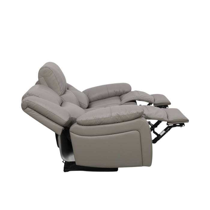 Jayno 3 Seater Recliner Sofa, Half Leather