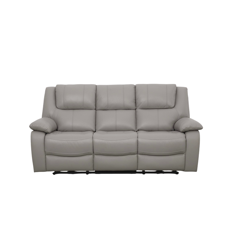 Jayno 3 Seater Recliner Sofa, Half Leather