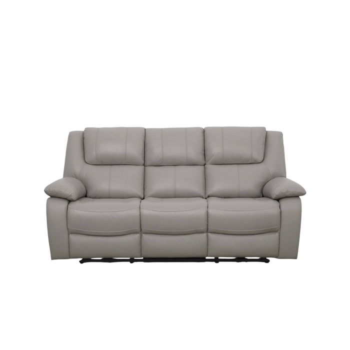 Jayno 3 Seater Recliner Sofa, Half Leather