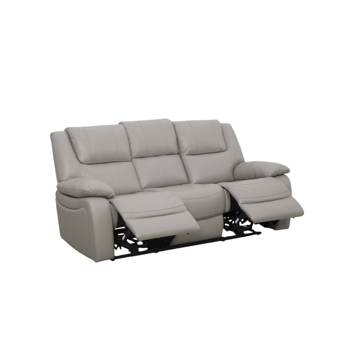 Jayno 3 Seater Recliner Sofa, Half Leather
