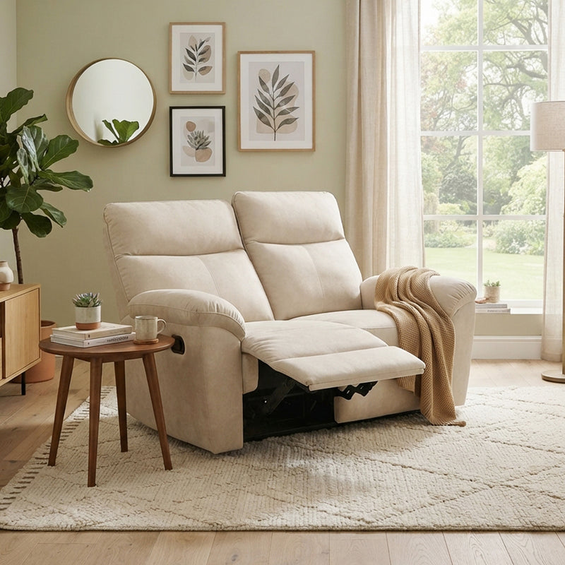 Kali 2 Seater Recliner Sofa, Fabric