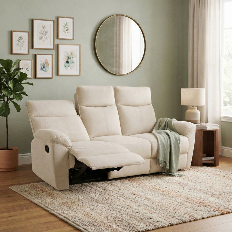 Kali 3 Seater Recliner Sofa, Fabric