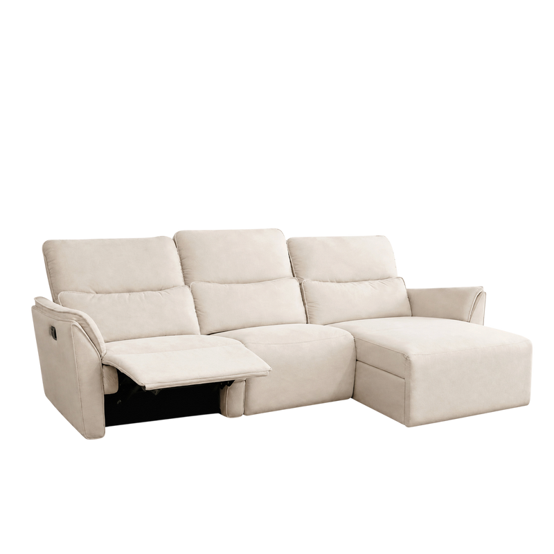 Laney L-shaped Recliner Sofa, Water Resistant Fabric