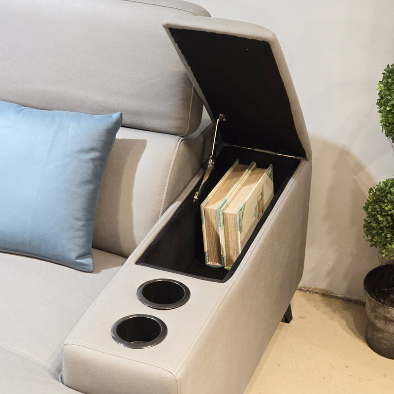 Leonardo L-Shaped Sofa, Premium Fabric - Novena Furniture Singapore