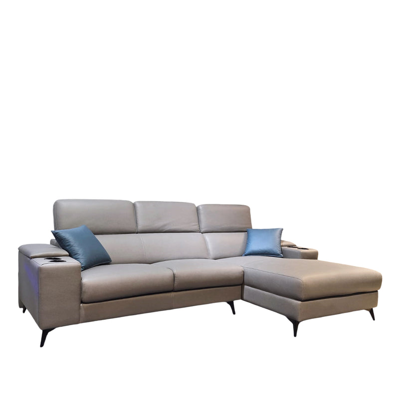 Leonardo L-Shaped Sofa, Premium Fabric - Novena Furniture Singapore