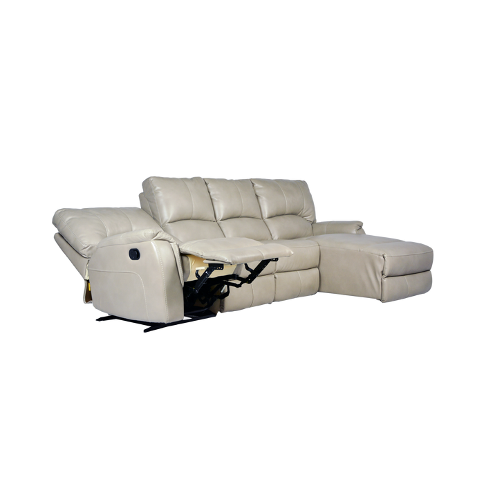 Liberty 3S L-Shaped Recliner Sofa, Leatheraire - Novena Furniture Singapore