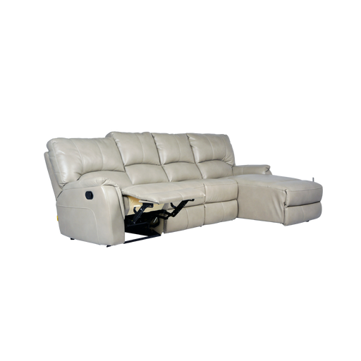 Liberty 3S L-Shaped Recliner Sofa, Leatheraire - Novena Furniture Singapore